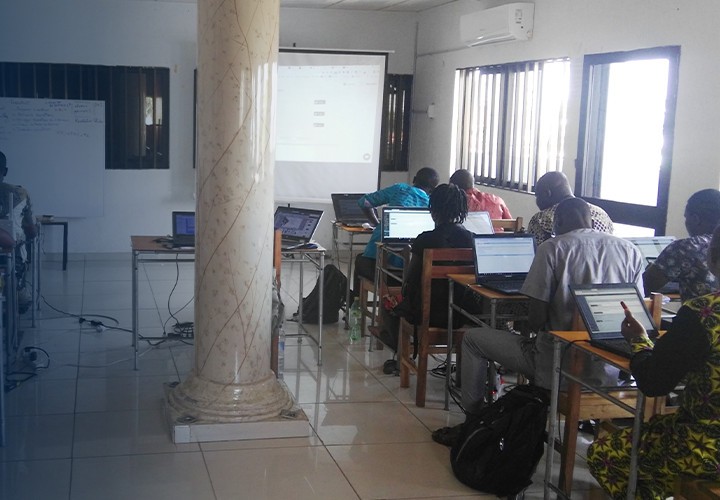 Apprenants WIS AFRICA en salle de formation