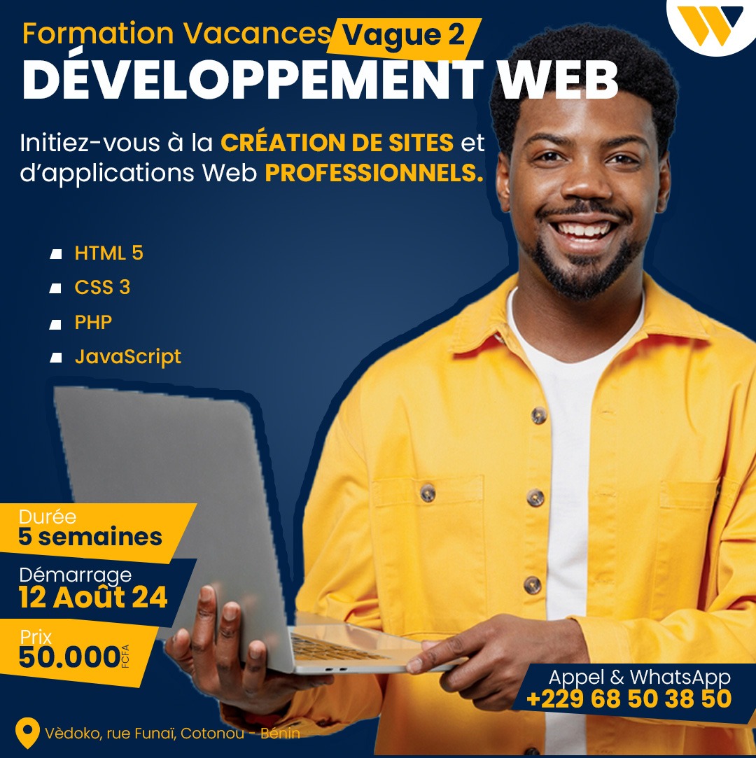 Formation vacances vague 2 : Devenez développeur PHP